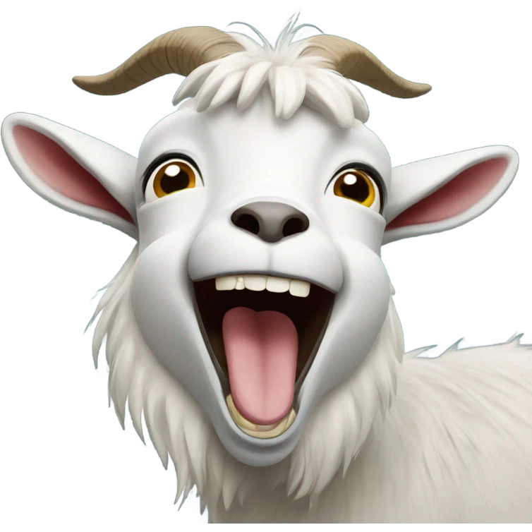 Laughing goat emoji