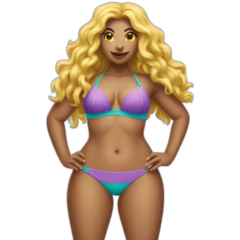 bikini monster emoji