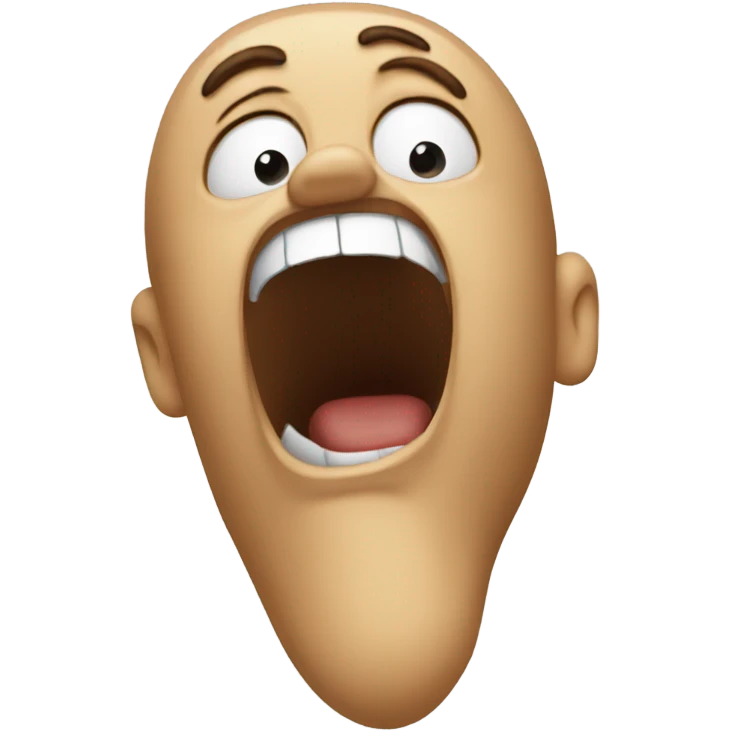 screaming face of surprise emoji