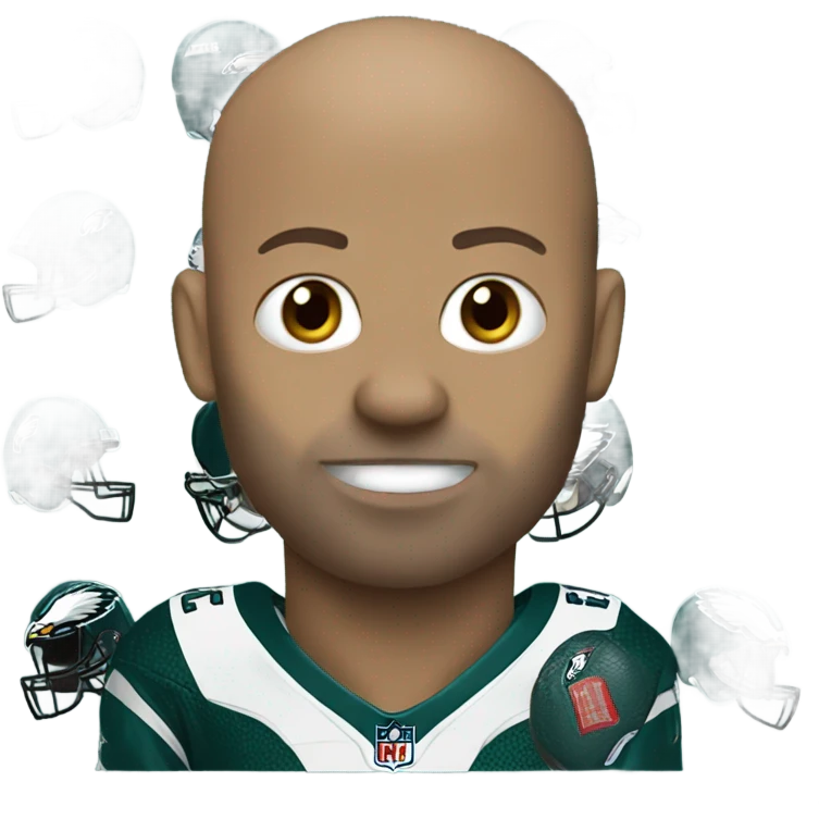 Eagles nfl  cat with no hair emoji