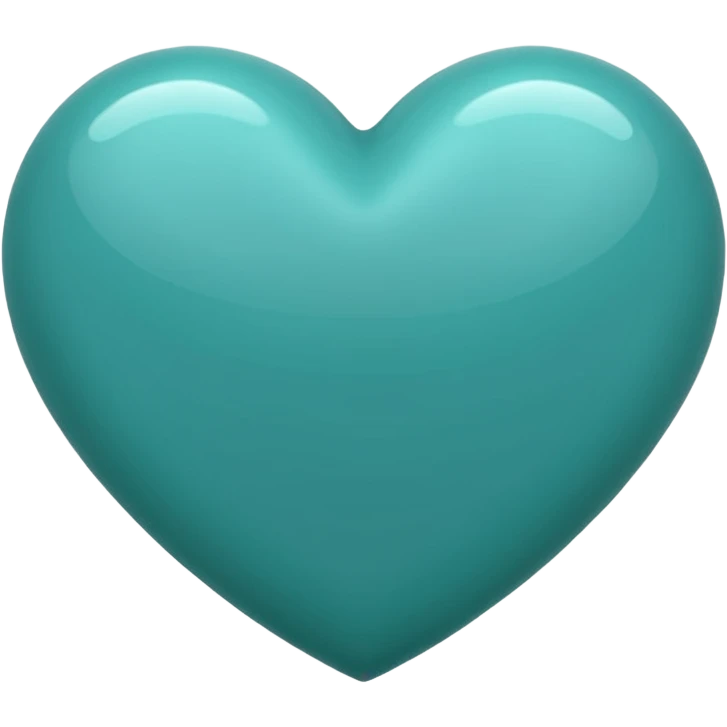 Teal heart emoji