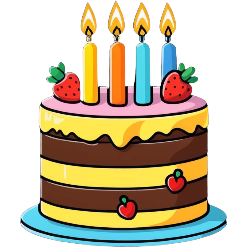 Birthday cake emoji