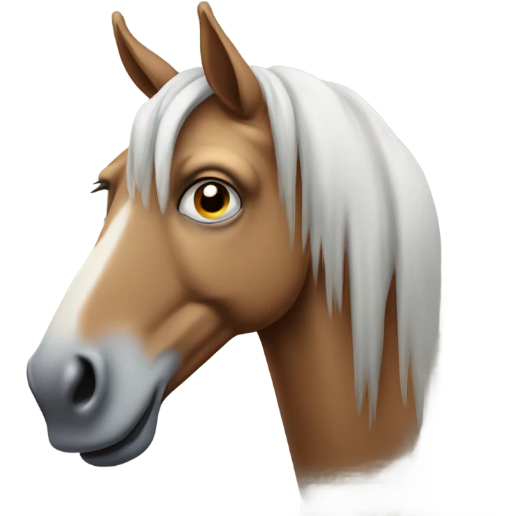 make a sad horse but still happen like it miss some one  emoji