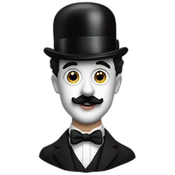 Charlie chaplin dans le film le dictateur emoji