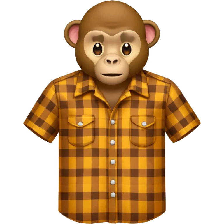 Affe trägt ein Hemd  emoji