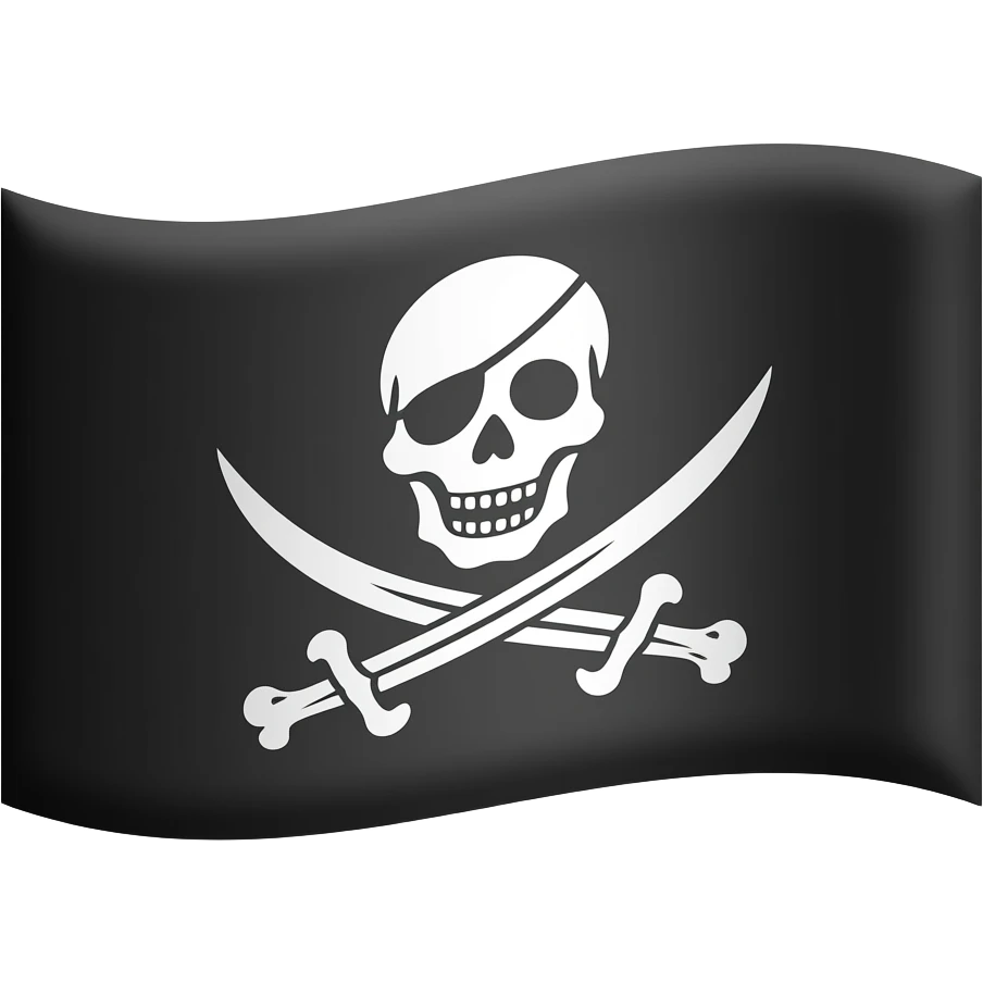 Pirates flag emoji