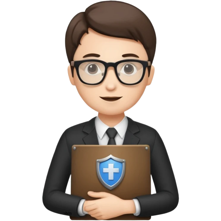 system administrator with a server and a shield icon emoji emoji
