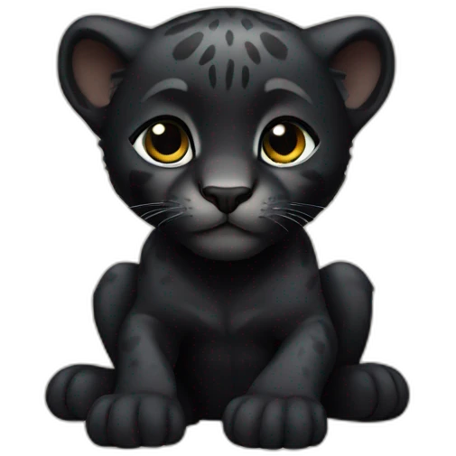 black panther cub emoji