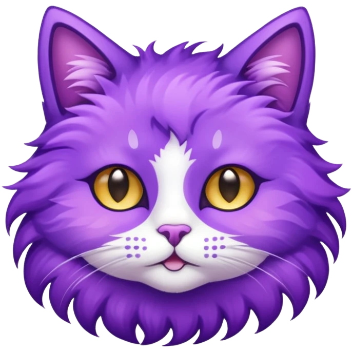 glitter purple Star cat emoji