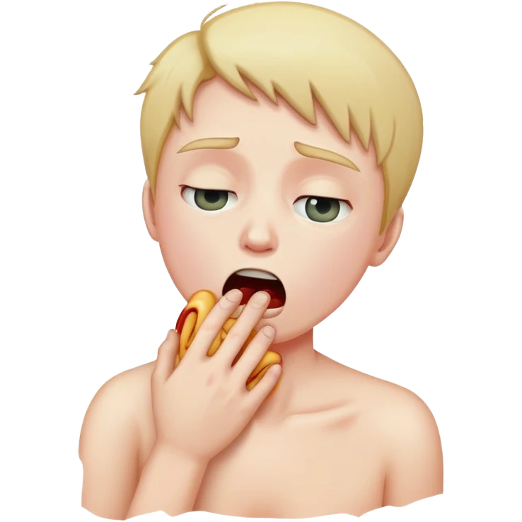 Chocking yourself emoji