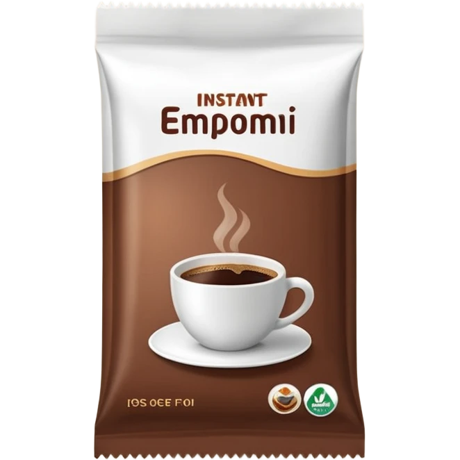instant coffee sachet emoji