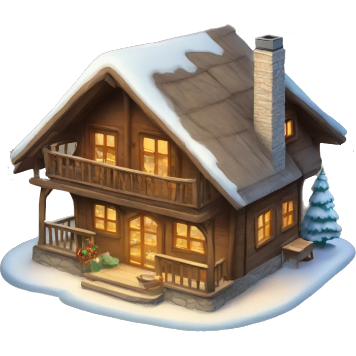 Chalet cozy hiver emoji