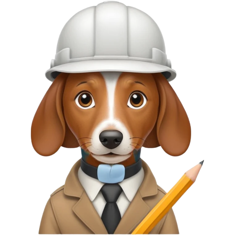 dachshund arquitect emoji