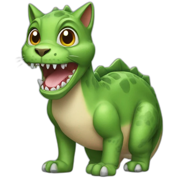 Cat-dinosaur emoji