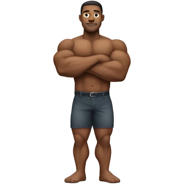 A muscular man emoji. emoji