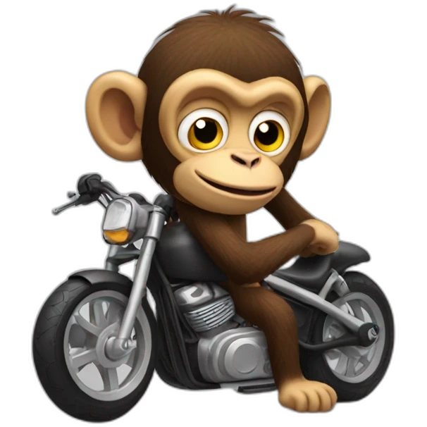 Biker Monkey emoji