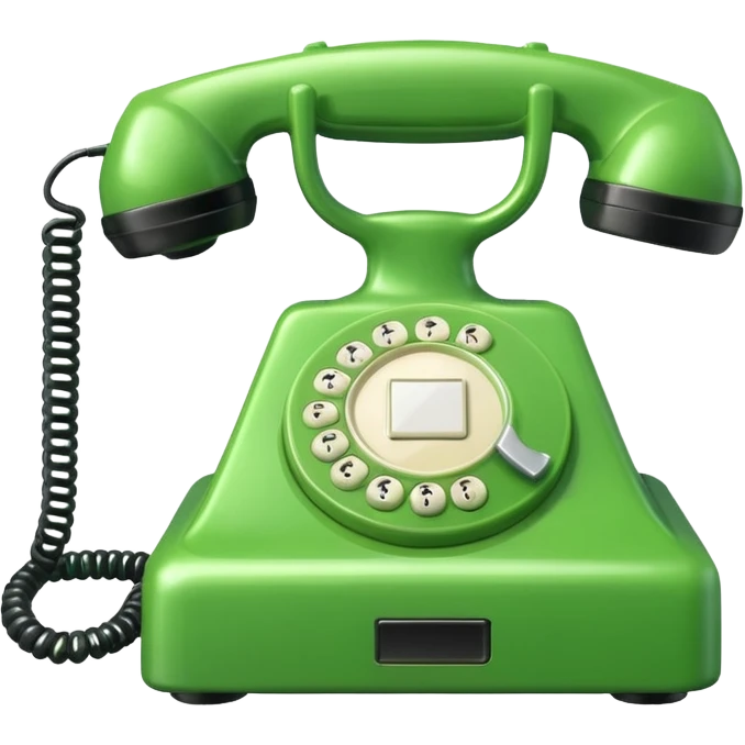 teléfono verde emoji