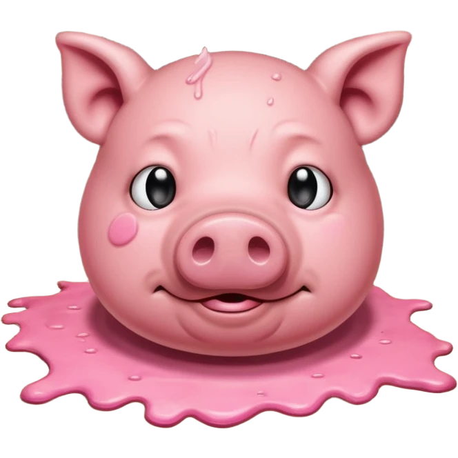 Sweating pig in a attic emoji