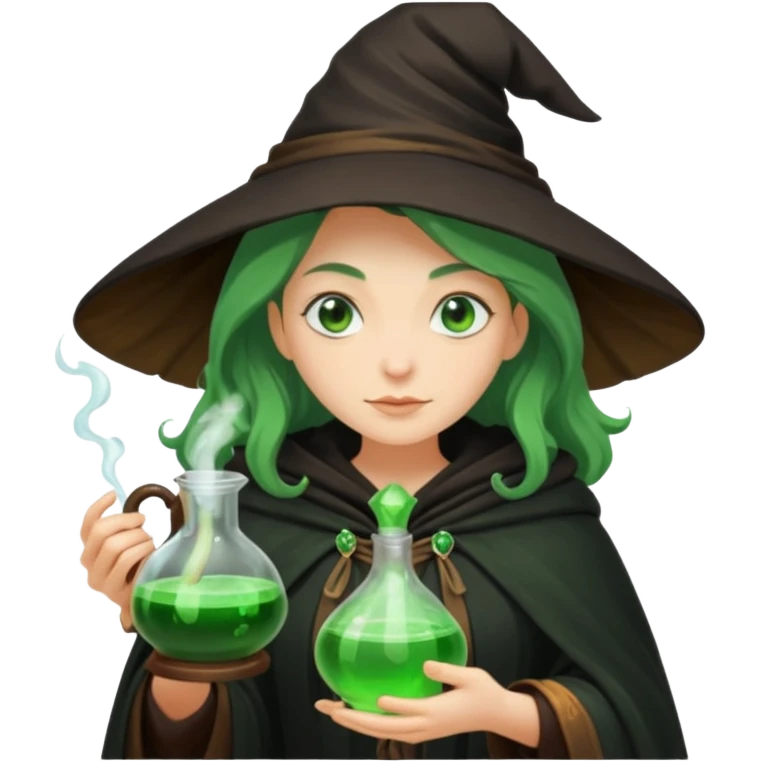 green witch cooking potion emoji