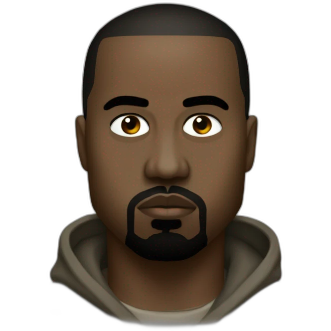 Kanye west as Yeezus emoji