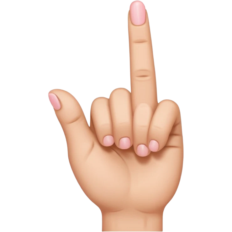 Hand with only middle finger, thumb, and pinky sticking out. The ring and index fingers down emoji