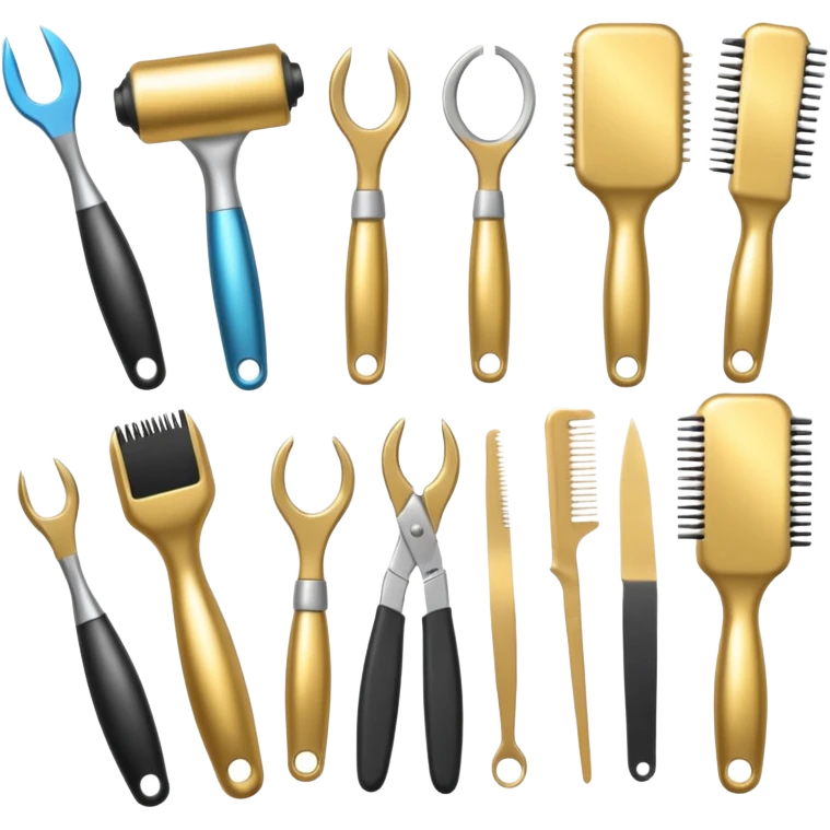 hair tools emoji