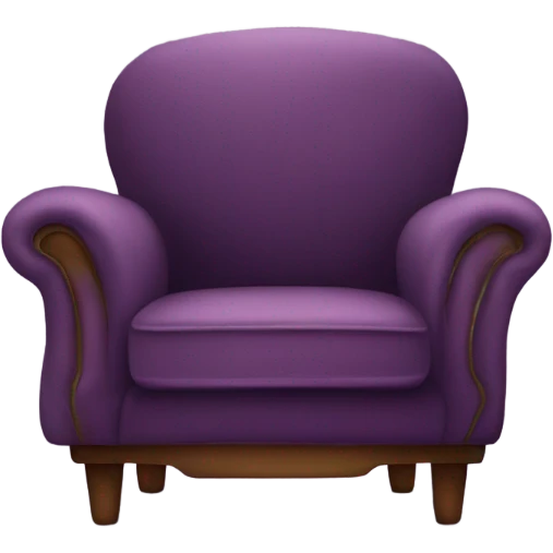 Velvet armchair and throw blanket emoji