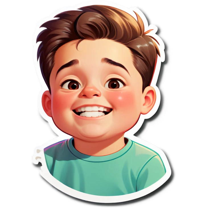 Boy with double chin emoji