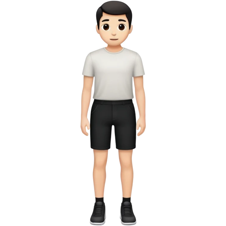 person wearing short black pants emoji
