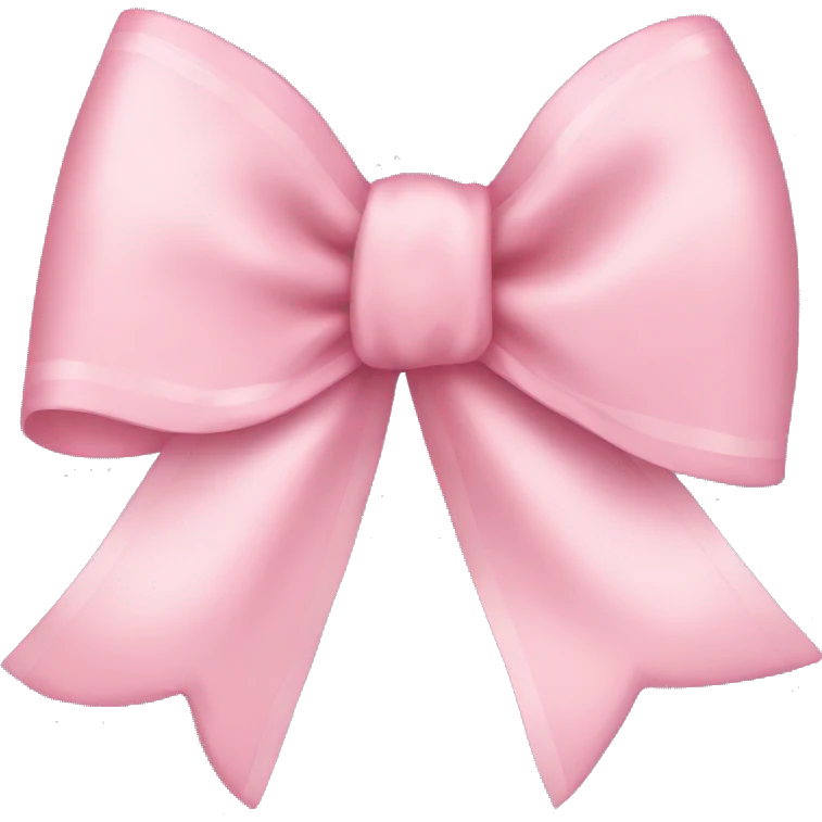 light pink ribbon bow emoji