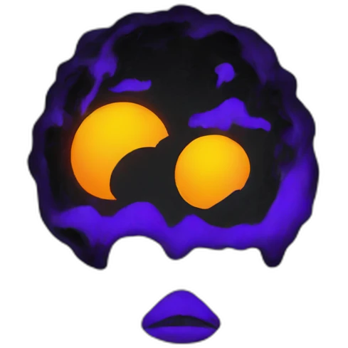 Black light poster emoji