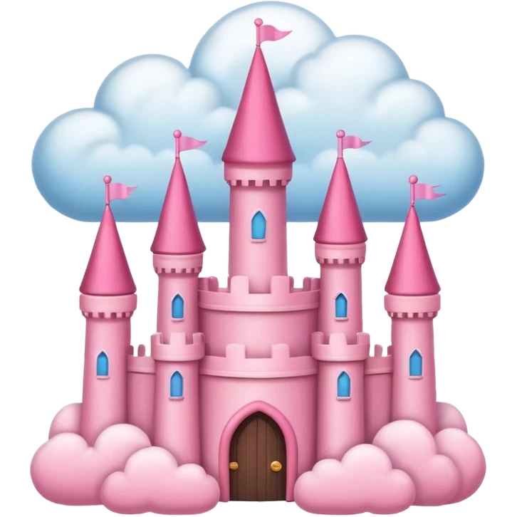 cloud pink castle emoji