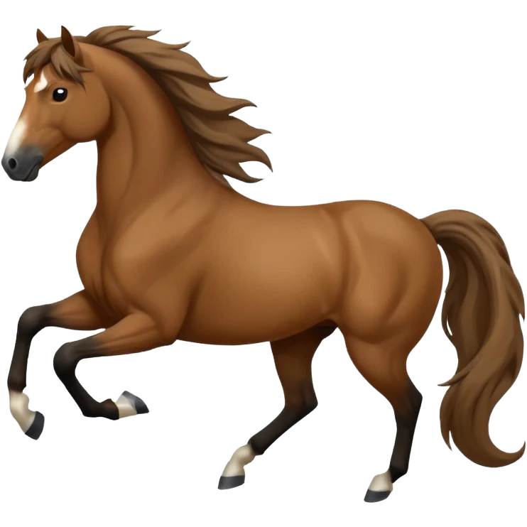 galloping horse side view emoji