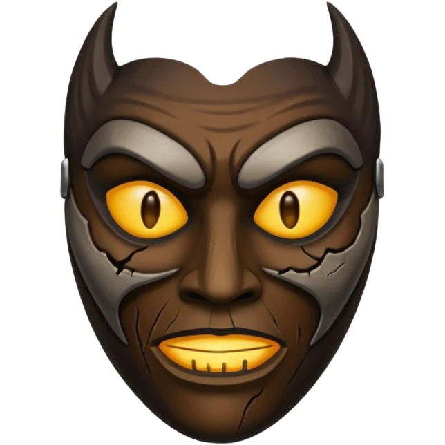 haunted dark mask emoji