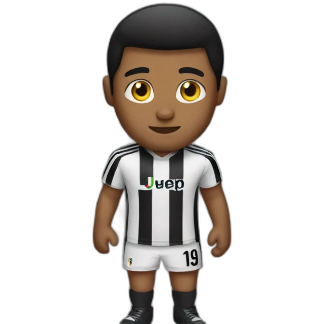guy with juventus shirt in a prison emoji