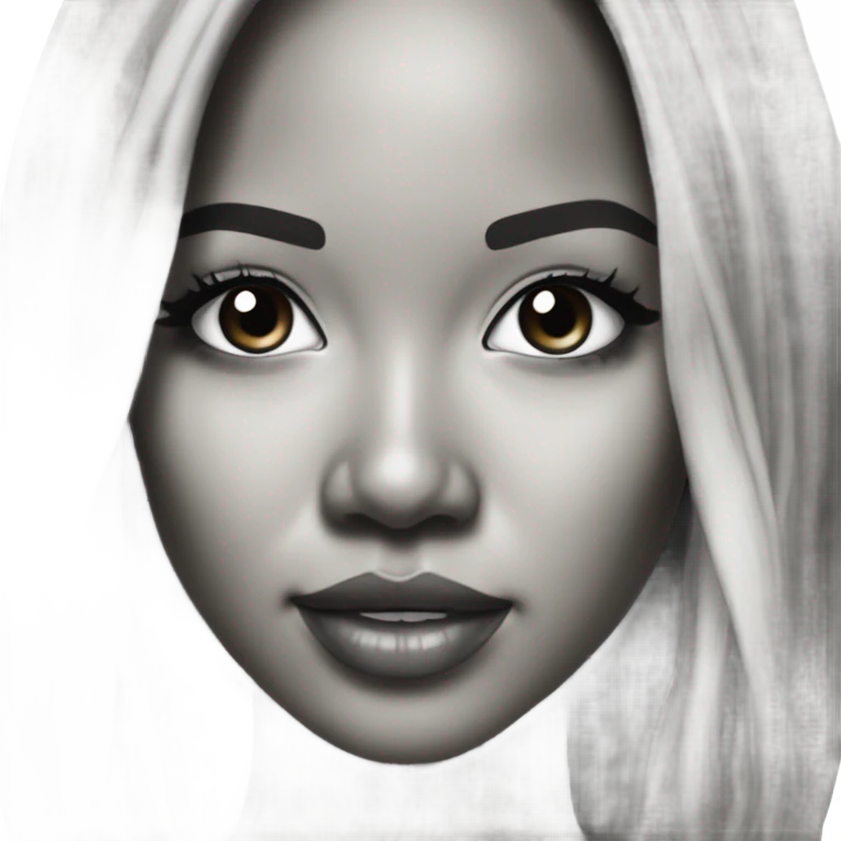 3d Hyper Realistic tattoo Karrueche Tran photo  emoji
