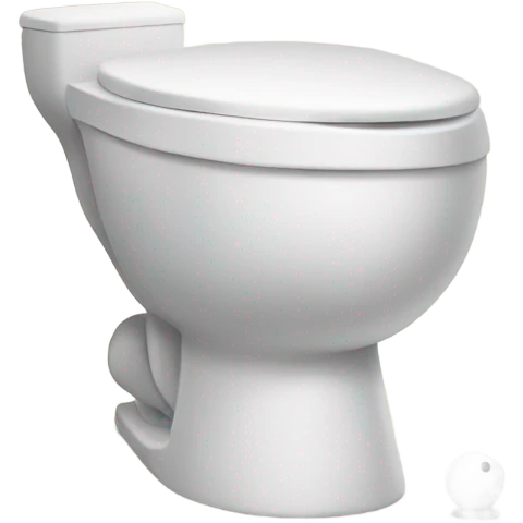 Toilet with head coming out of it emoji