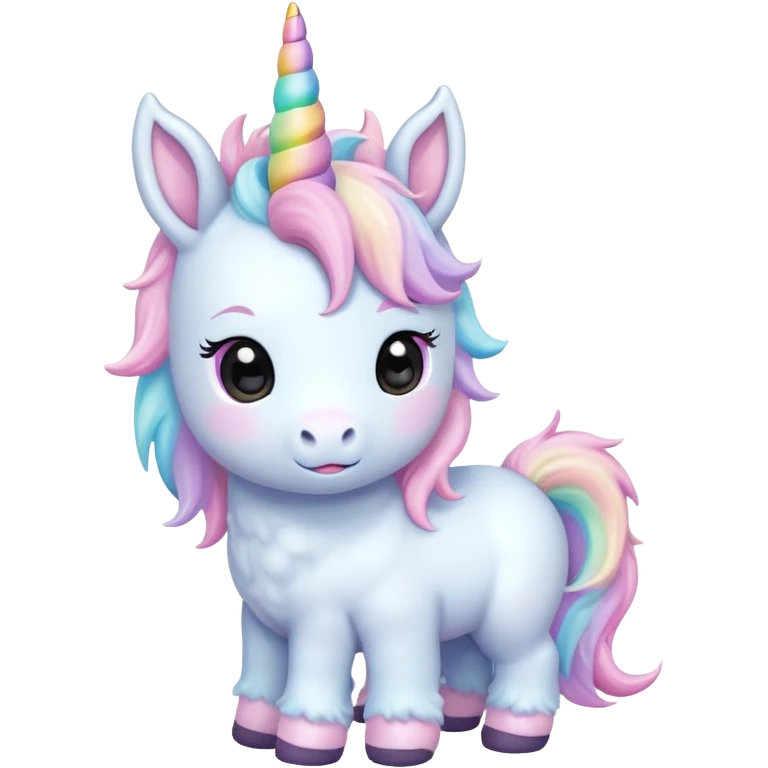 baby unicorn, chibi full body emoji