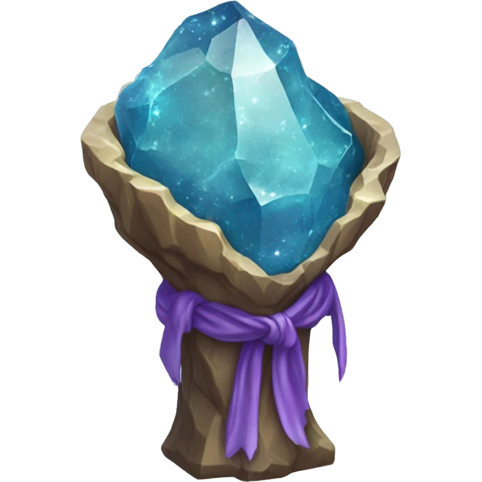 empty crystal geode magical robes emoji