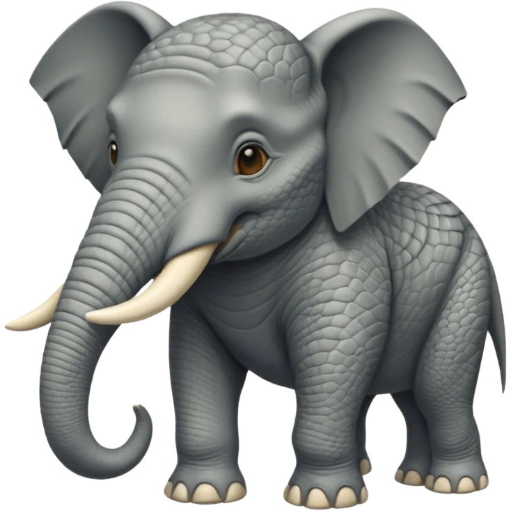 dinosaur fused with elaphent emoji