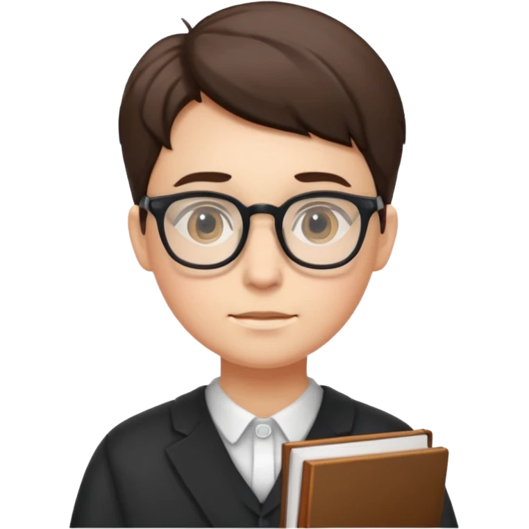 avatar depicting a person with glasses, often used to represent a "nerd" or student character. emoji