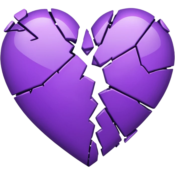 purple broken heart emoji