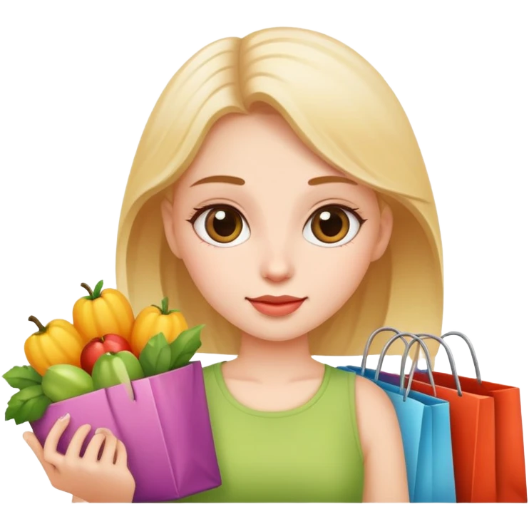 girl shopping emoji