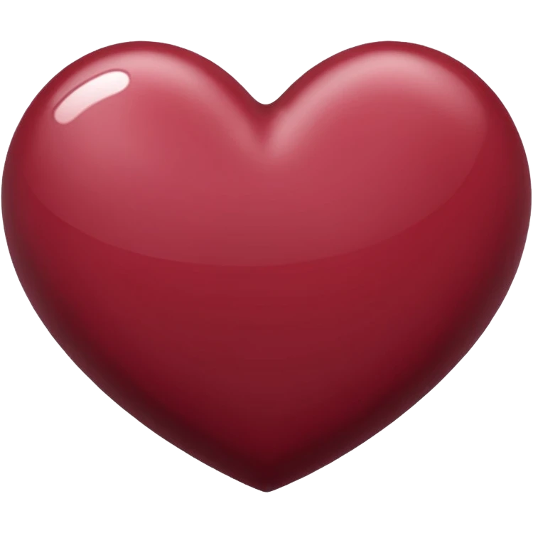 Maroon heart emoji