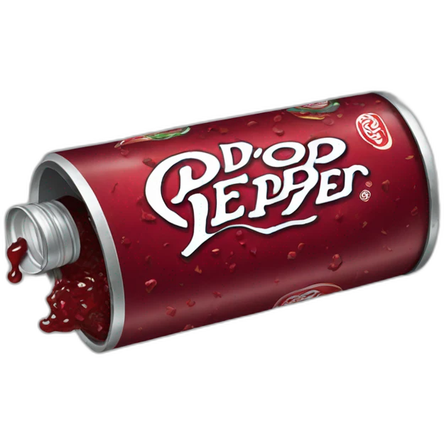 crushed dr pepper can emoji
