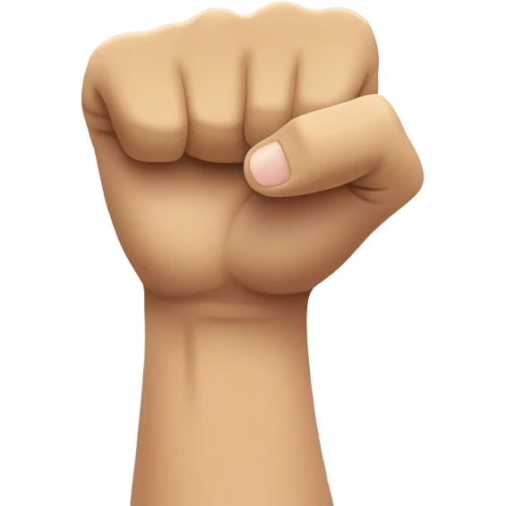 a fist facing up with index and pinky fingers facing up emoji