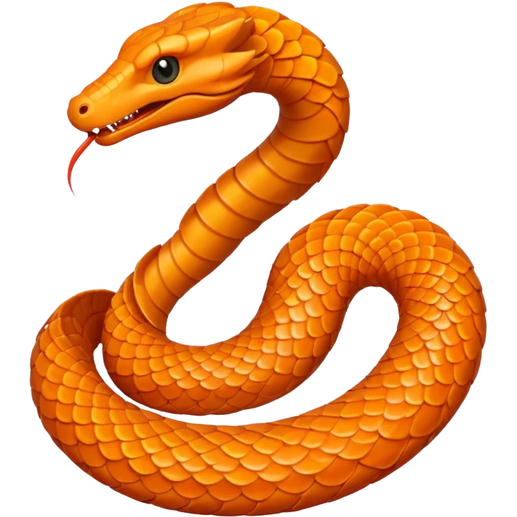 Serpent orange emoji