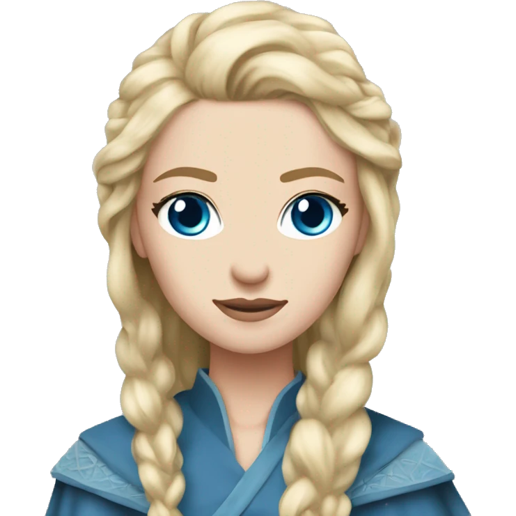 Female blone straight hair blue eyes game of thrones  emoji