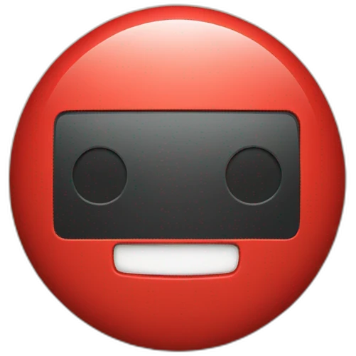 Youtube red button emoji