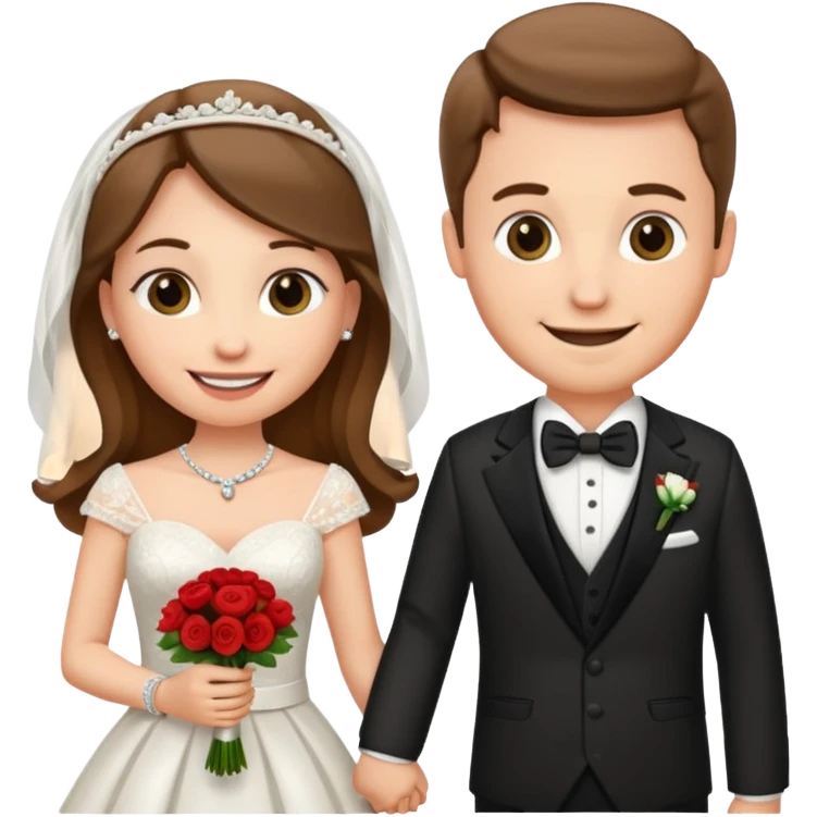 bride and groom emoji